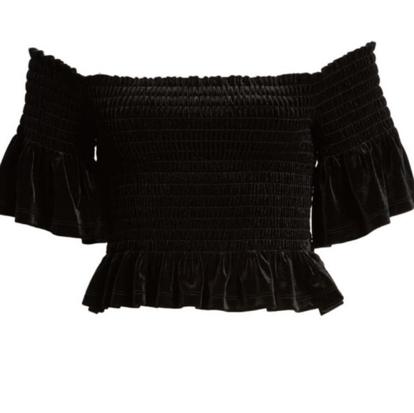 NWT B.P. velour crop top - Picture 5 of 7